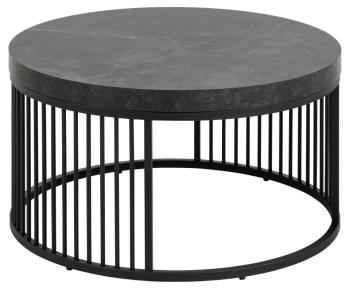 ronde salontafel zwart marmerlook