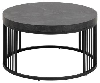 ronde salontafel zwart marmerlook