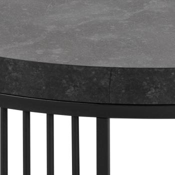 ronde salontafel zwart marmerlook