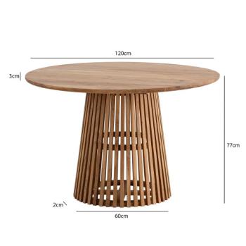ronde acacia eettafel 120 cm