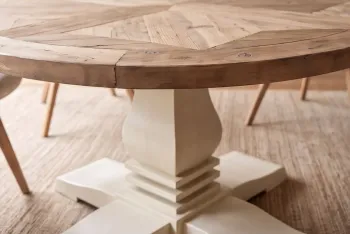 ronde tafel recycled grenenhout 120 cm