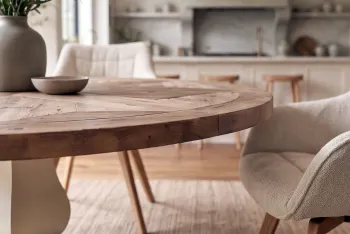 ronde tafel recycled grenenhout 120 cm