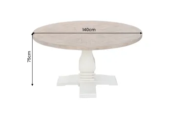 ronde tafel recycled grenenhout 140 cm