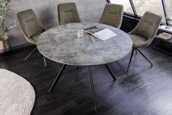 Ronde Eetkamertafel grijs betonlook 100 cm