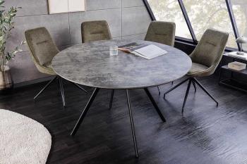 Ronde Eetkamertafel grijs betonlook 120 cm