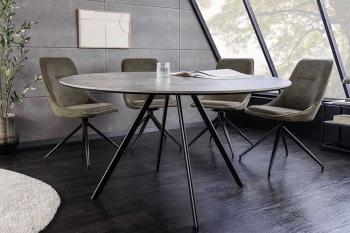 Ronde Eetkamertafel grijs betonlook 120 cm