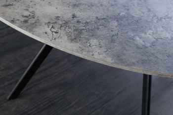 Ronde Eetkamertafel grijs betonlook 120 cm