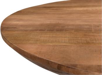 Ronde eettafel walnoot 130 cm - vrijstaand