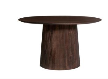 ronde donkerbruine tafel 130 cm