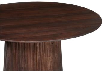 ronde donkerbruine tafel 130 cm