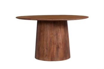 ronde lichtbruine tafel 130 cm