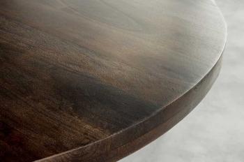 Ronde tafel mangohout taupebruin 120 cm
