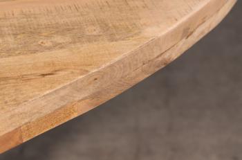 Ovale tafel 240 mangohout kolomvoet