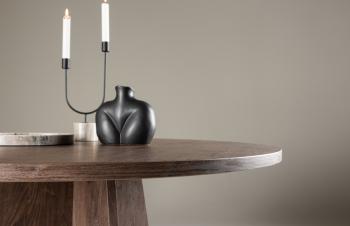 ronde eettafel mokkabruin 110 cm