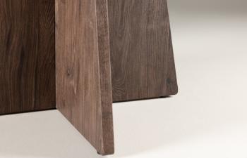 ronde eettafel mokkabruin 110 cm