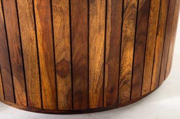 Eettafel rond sheeshamhout 120 cm