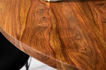 Eettafel rond sheeshamhout 120 cm