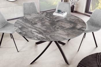 ronde tafel taupe keramiek 120 cm