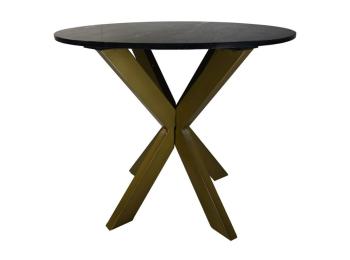 ronde tafel zwart marmer 90 cm