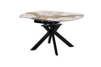 Uitschuifbare ovale ronde eettafel 140 cm