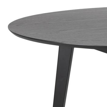 ronde eettafel zwart 140 cm