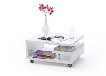 salontafel hoogglans op wielen