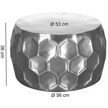 salontafel zilver 61 cm