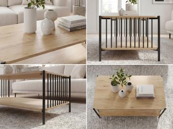 Salontafel eiken look 110 cm