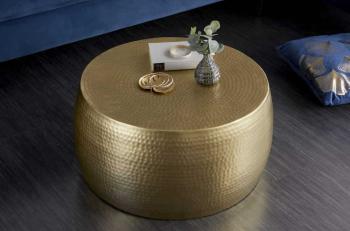Salontafel goud hamerslag 60 cm