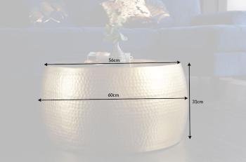 Salontafel goud hamerslag 60 cm