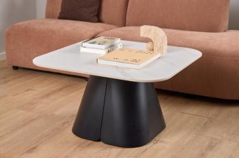 Salontafel wit keramiek 80 cm