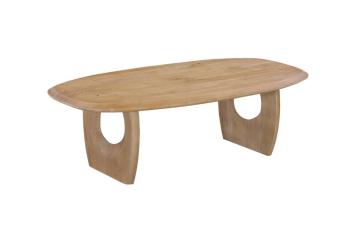 Salontafel massief mangohout licht amandel kleur 130 cm