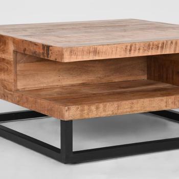 Trendy salontafel mangohout 80 cm