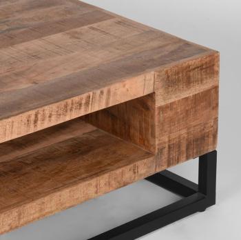 Trendy salontafel mangohout 80 cm