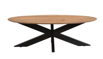 ovale salontafel acaciahout 130 cm