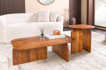 salontafel set acaciahout organisch