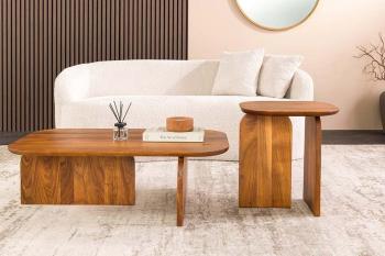 salontafel set acaciahout organisch