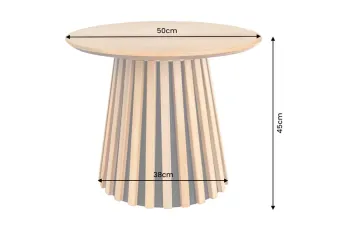 trendy salontafel set eiken lamellen 70 en 50 cm