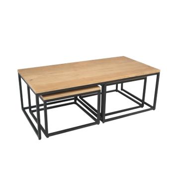 Set salontafels mango naturel