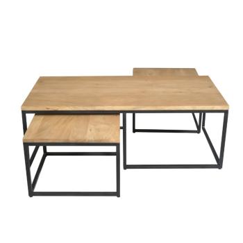 Set salontafels mango naturel