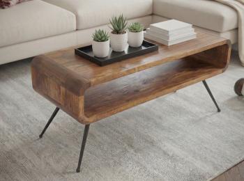 salontafel massief hout sheesham 105 cm