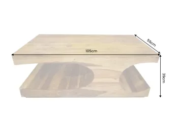 salontafel sheesham hout 105 cm