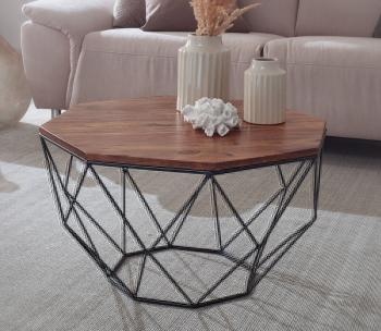 Salontafel Acht hoekig sheesham hout