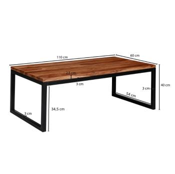 Salontafel sheesham hout 110 cm