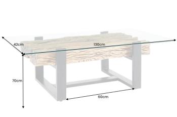 salontafel teakhout 130 cm