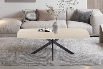 Salontafel Deens ovaal travertin beige keramiek 130 cm