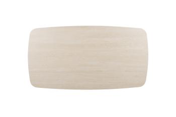 Salontafel Deens ovaal travertin beige keramiek 130 cm