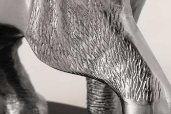 Hoge bijzettafel zilver olifant 77 cm