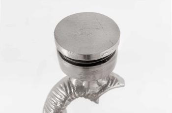 Hoge bijzettafel zilver olifant 77 cm
