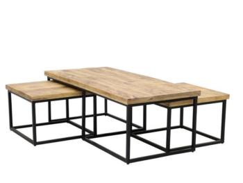 salontafel set mango naturel